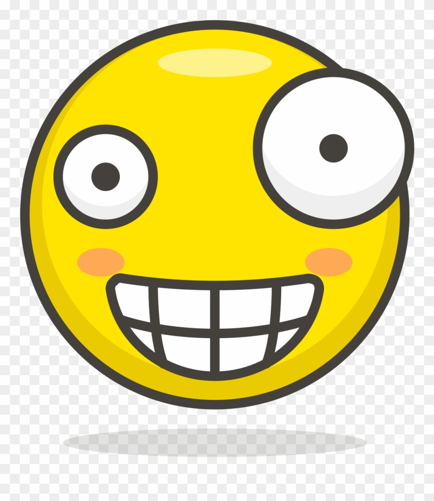 Open - Crazy Face Emoji Clipart