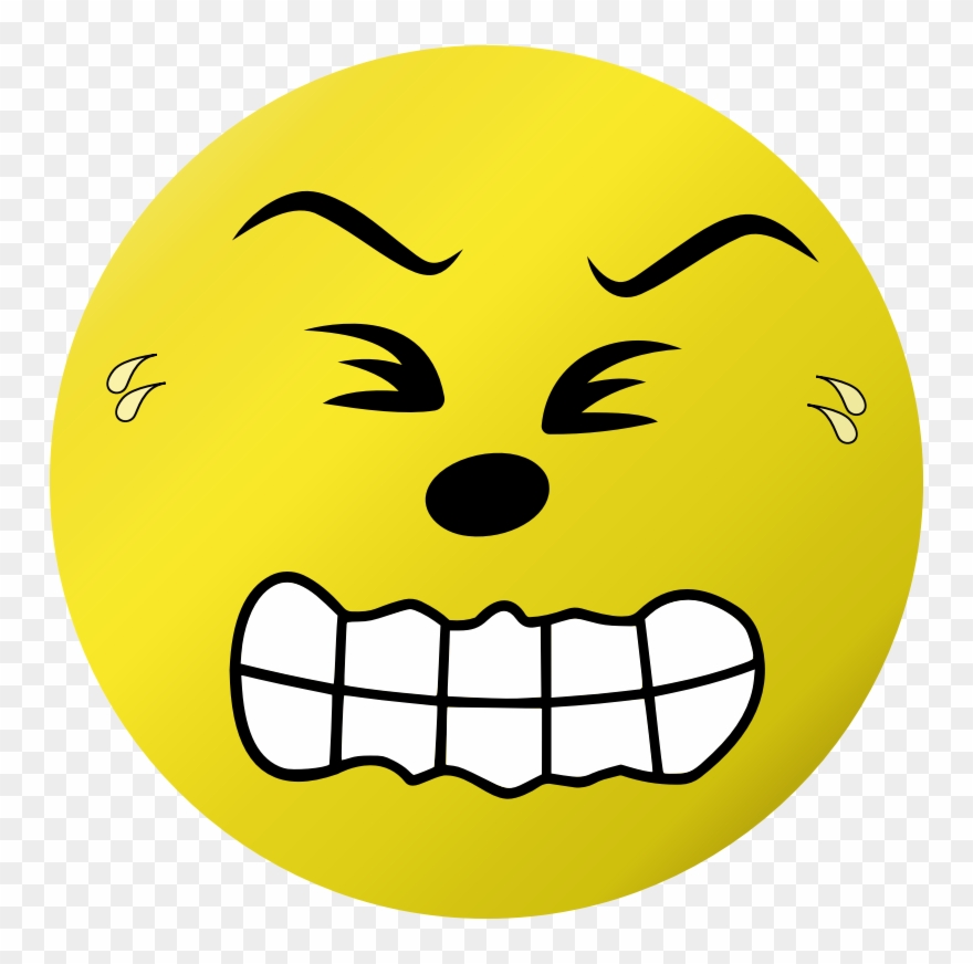 Smiley Emoticon Drawing Emoji Computer Icons - Pain Face Clip Art - Png Download