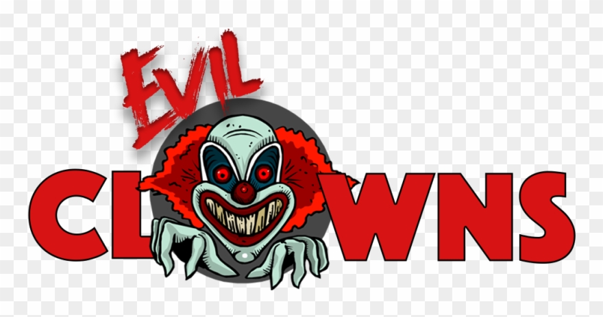 Evilclown - Scary Scary Scary Square Sticker 3" X 3" Clipart