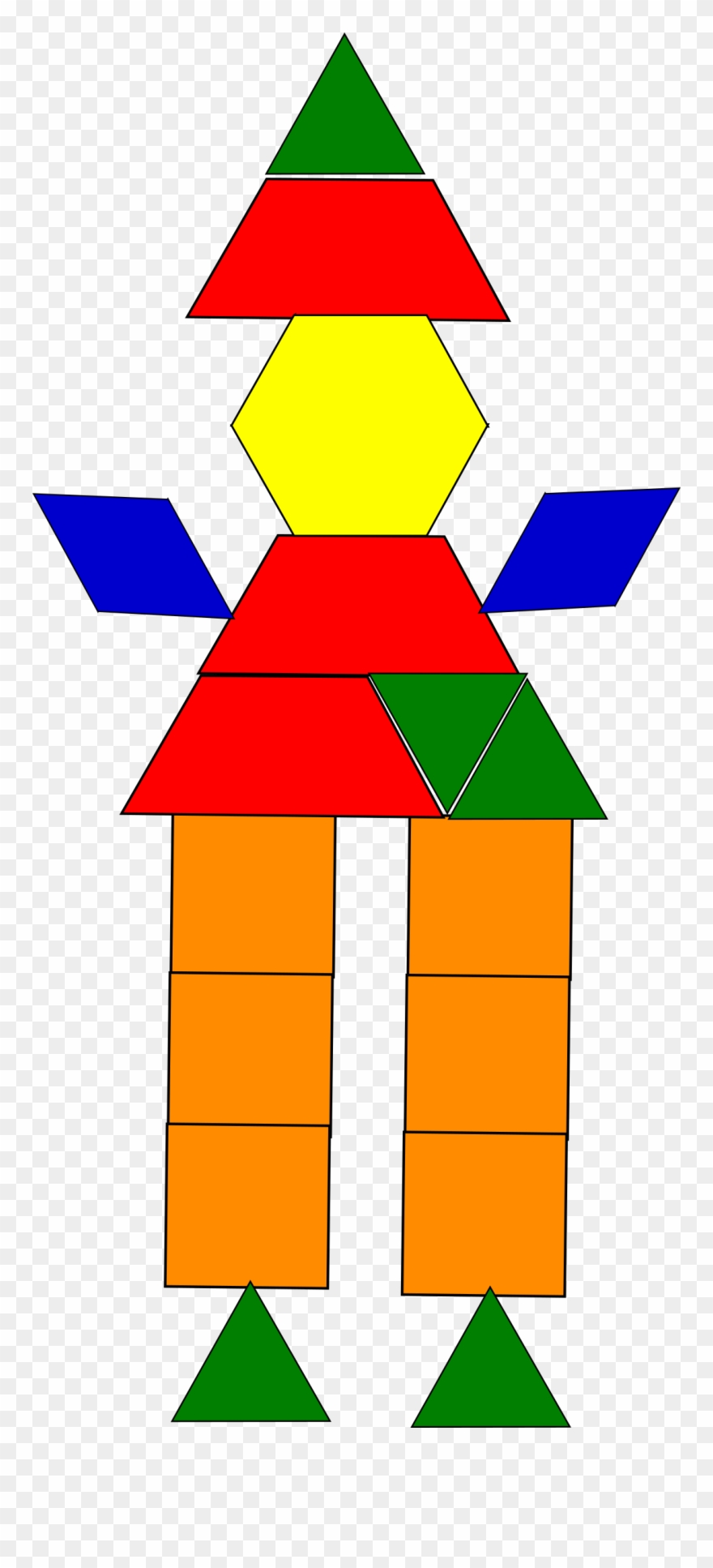 Big Image - Made From Geometric Shapes Clipart