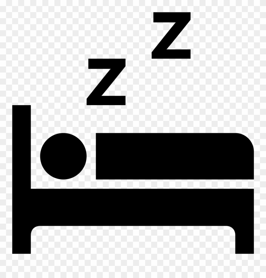 Sleeping Clipart Cozy Bed - Sleeping In Bed Icon - Png Download