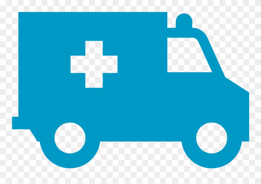 Health - Blue Ambulance Png Clipart