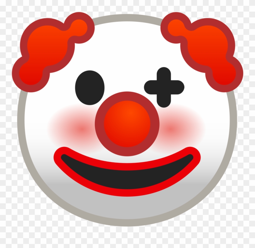 Download Clown Face Png Svg - Clown Emoji Android Clipart (#454171