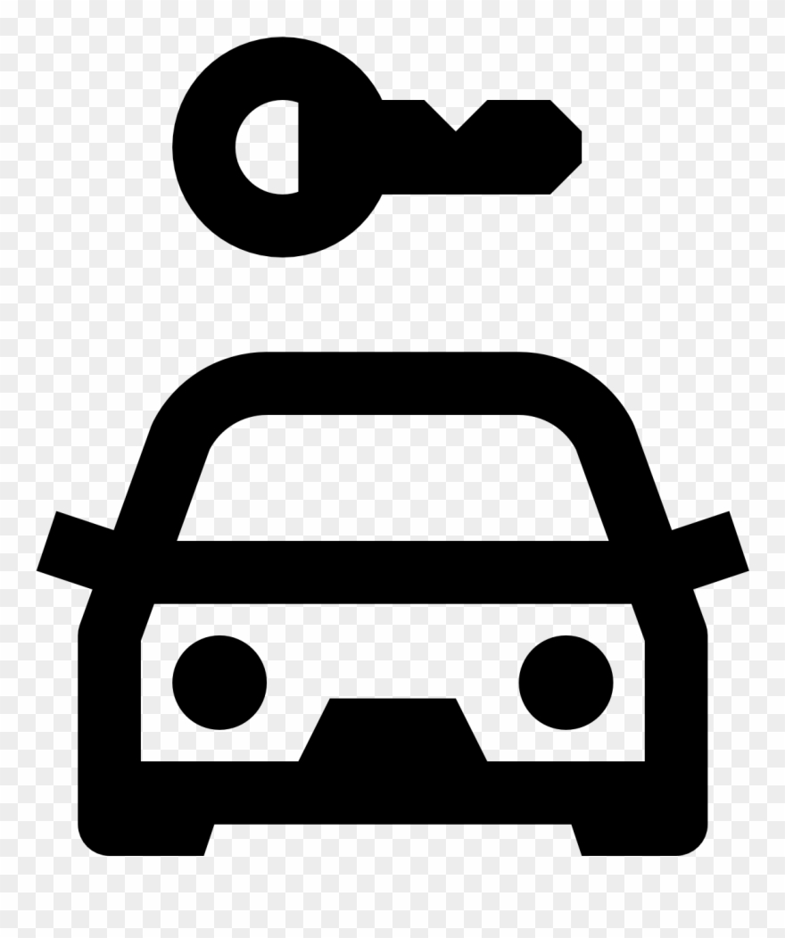 Car Rental Icon - Rent Car Icon Clipart