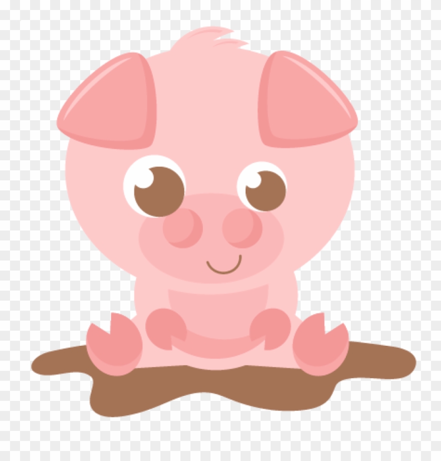 Pink Pig Clipart Pink Pig Silhouette At Getdrawings - Baby Pig Cartoon Png Transparent Png