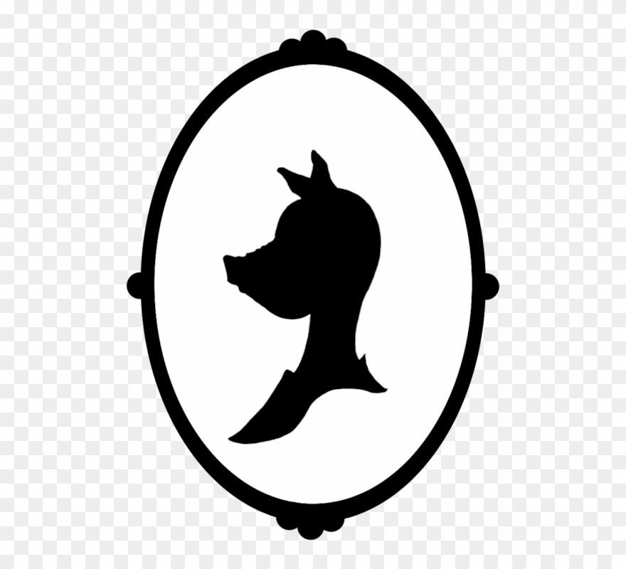 Silhouette Pig Portrait - Clip Art - Png Download