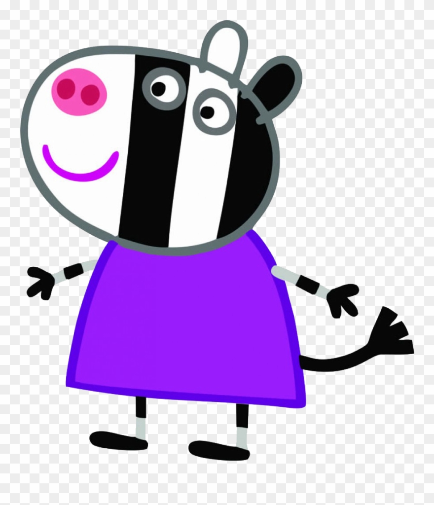 Familia Pig, Pig Png, Aniversario Peppa Pig, Pig Character, - Star Cutouts Cut Out Of Zoe Zebra Clipart