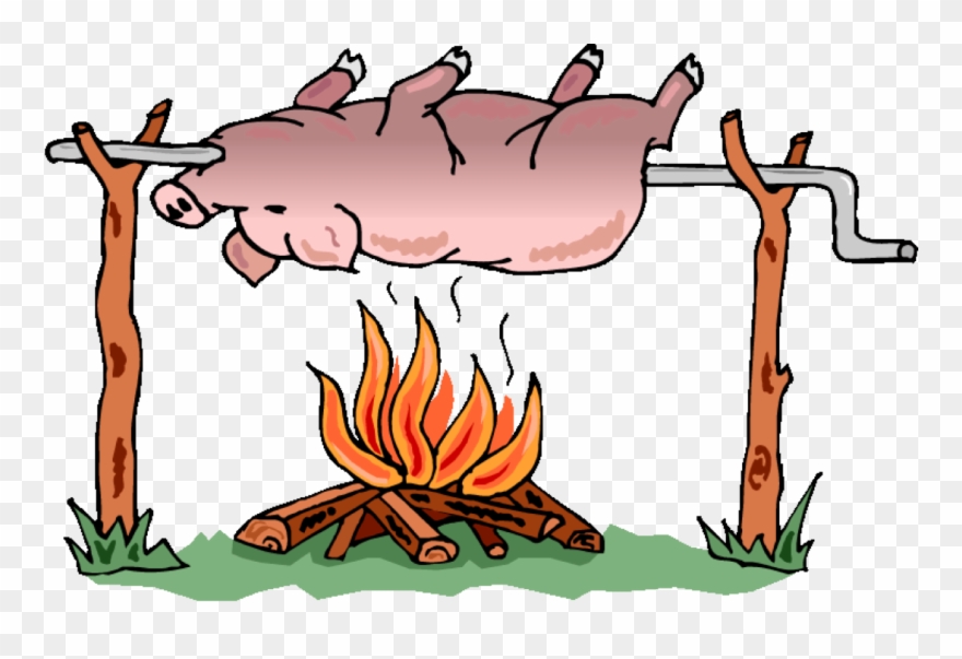 17th Annual Hog Roast - Pig On A Spit Clipart