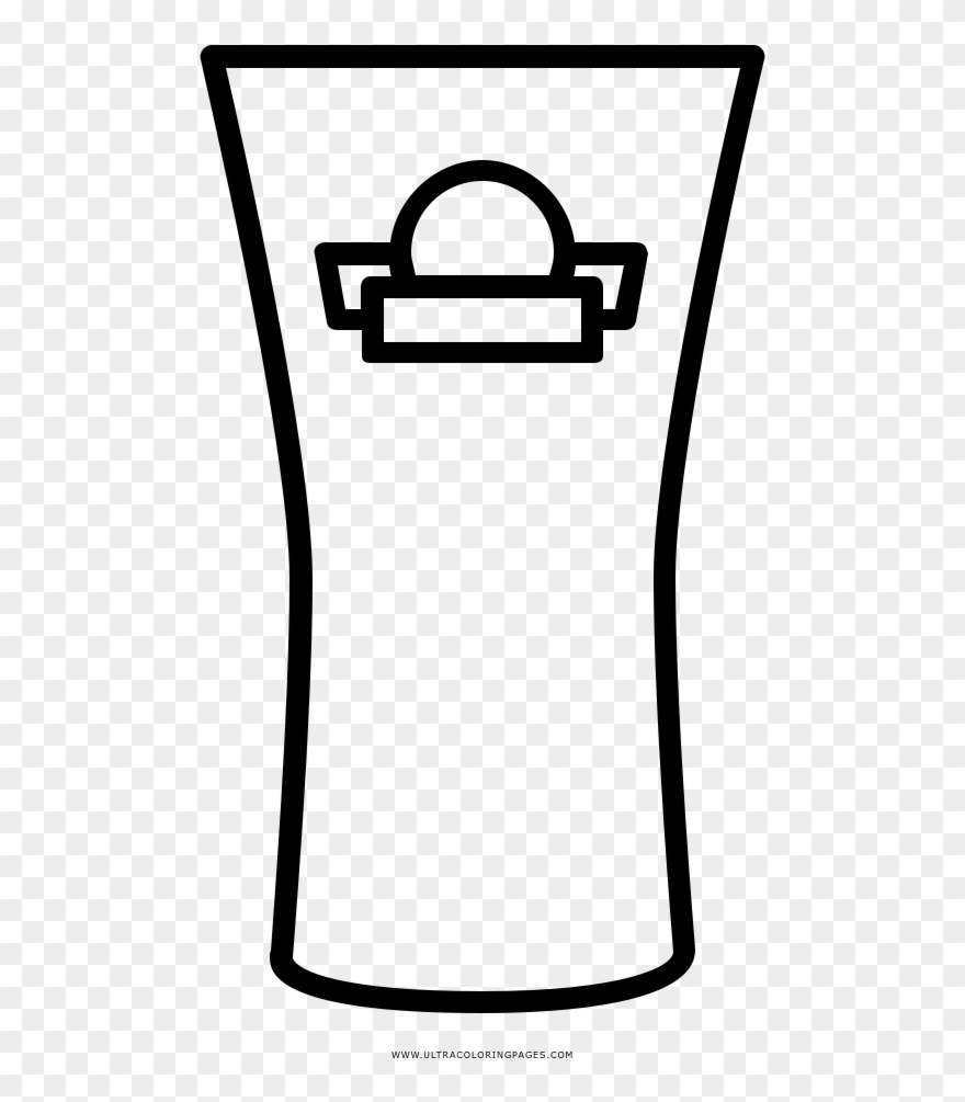 Beer Glass Coloring Page Clipart