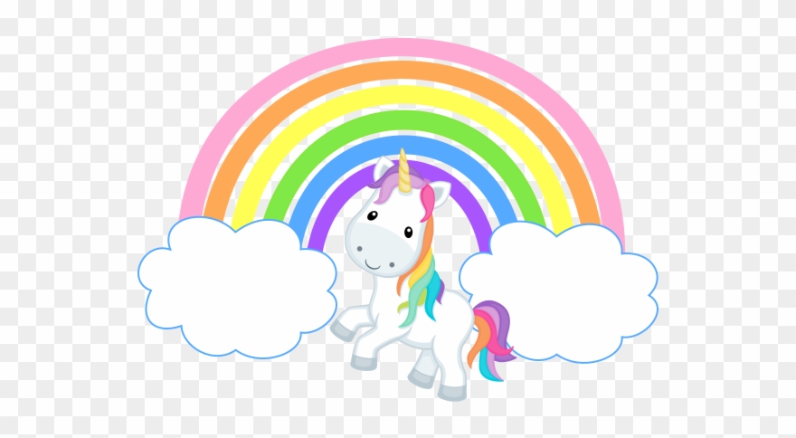 Svg Unicorn Rainbow - Rainbows Clouds And Unicorns Clipart