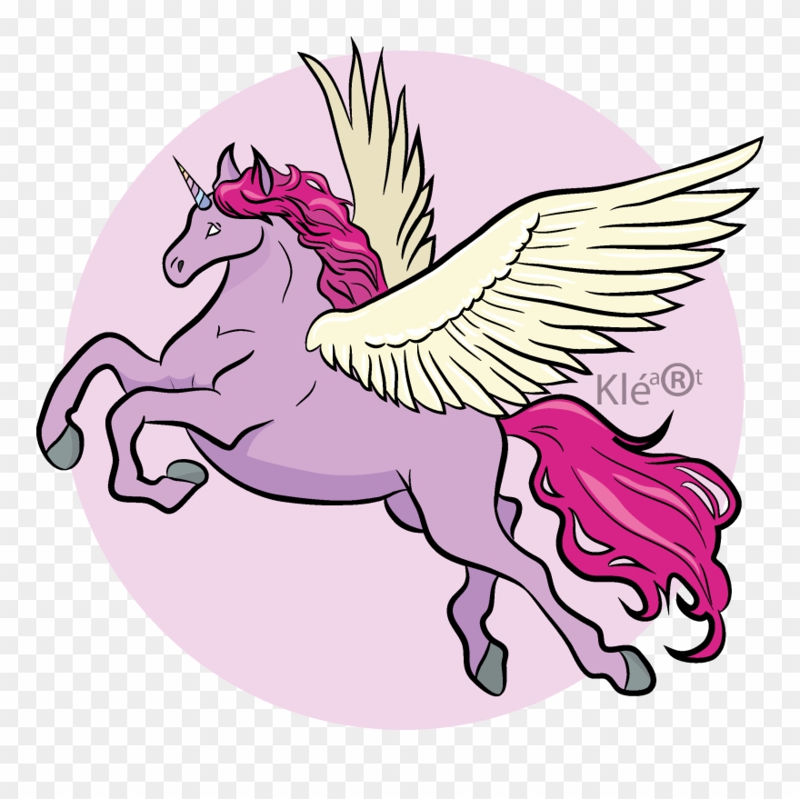 Dragon Clipart Unicorn - Pink Fly Unicorn - Png Download