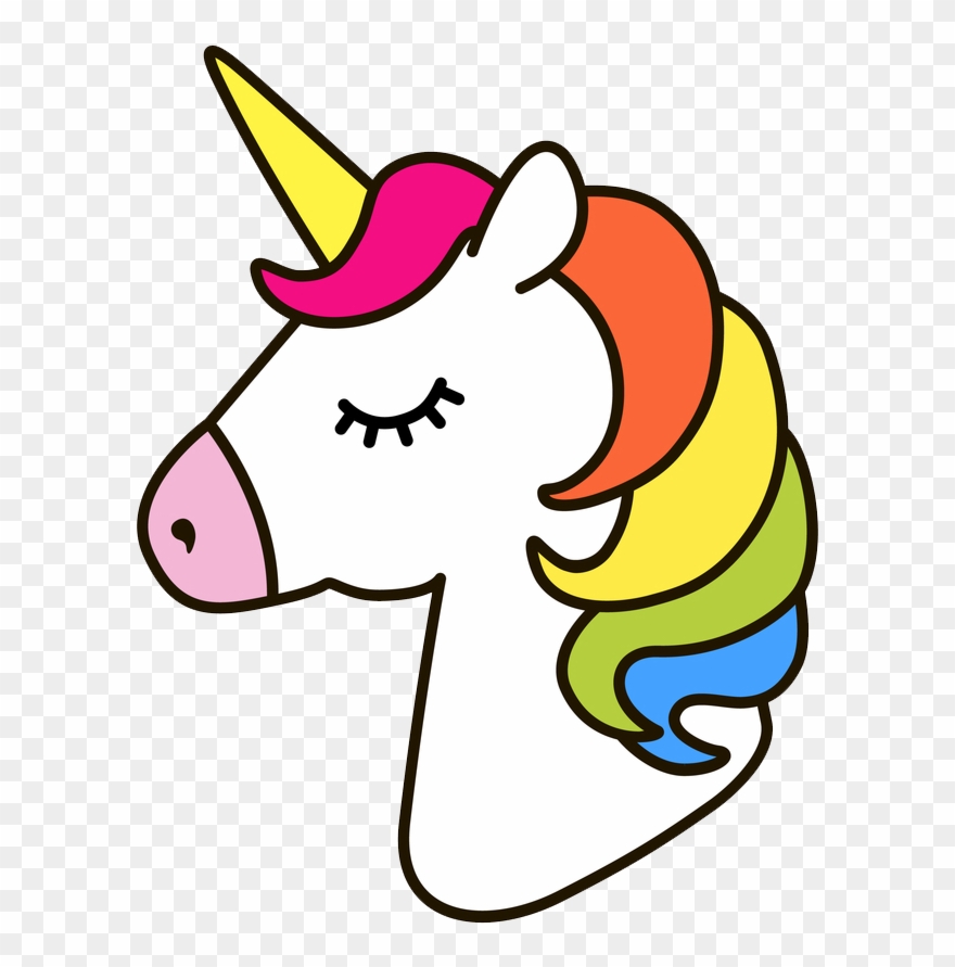 Foods Clipart Unicorn - Unicorn Outline - Png Download