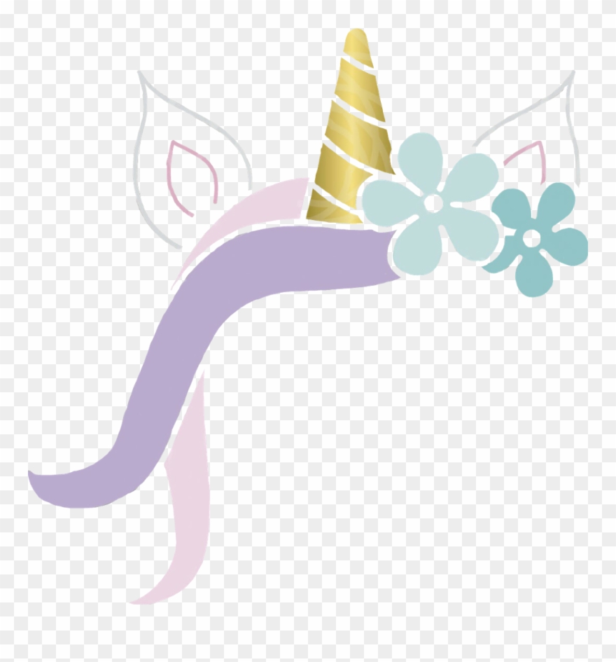 Unicorncrown Unicorn Unicornio Corona Flores Flowers - Unicorn Clipart