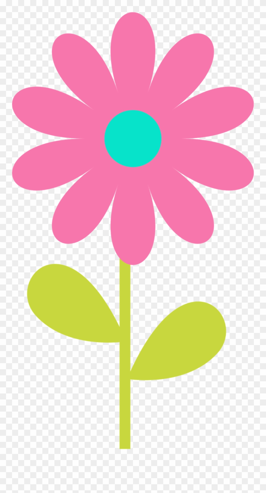 Clipart De Unicornios Para Scrapbook - Banderitas Flower - Png Download