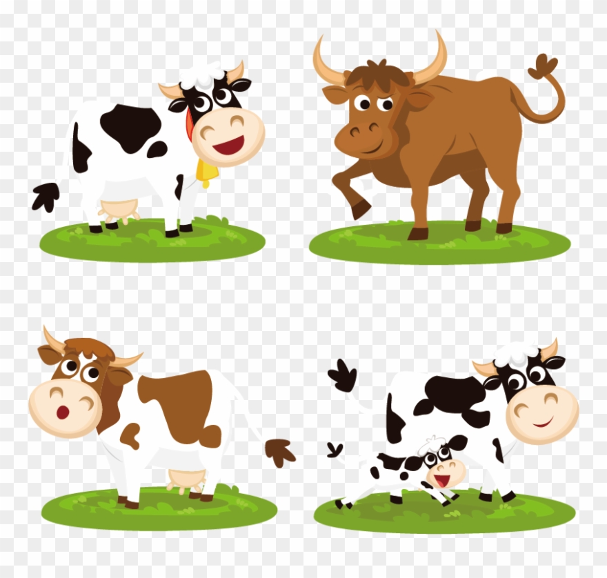 Beef Cartoon Clip Art - Desenho Vaca Na Fazenda - Png Download