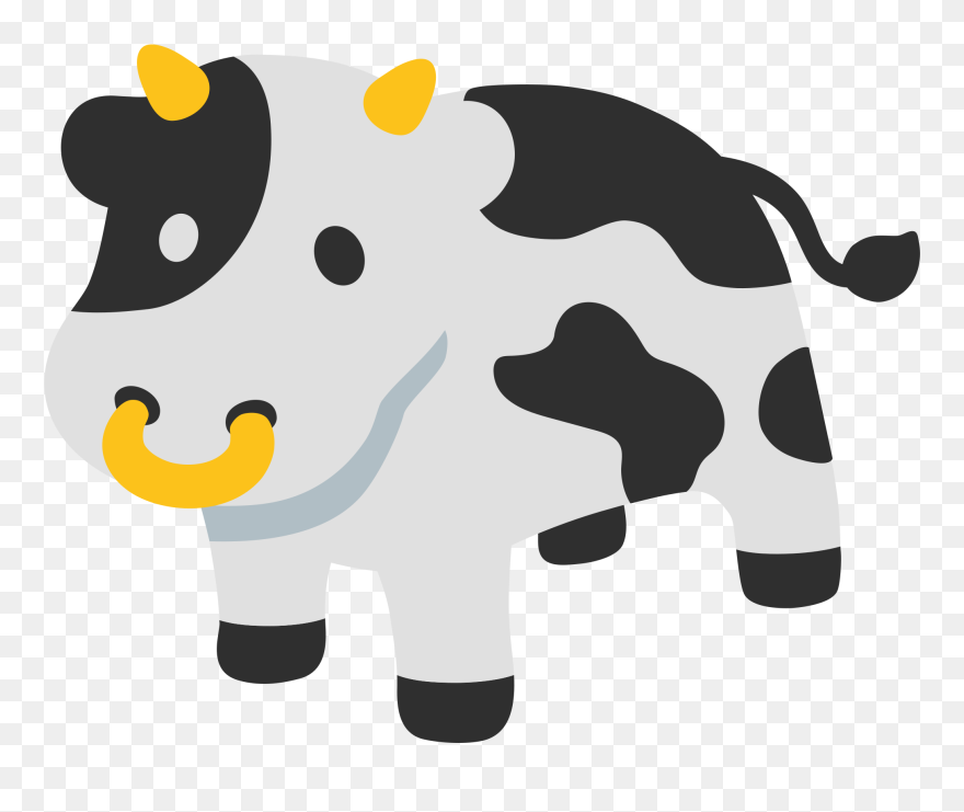 Face Clipart Cow - Cow Emoji Png Transparent Png