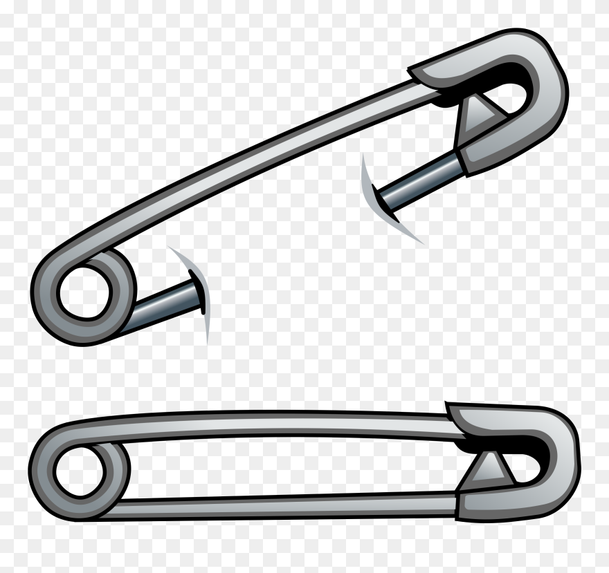 Baby Diaper Pin Clipartllection - Safety Pin Clipart Free - Png Download