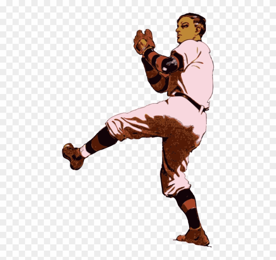 Baseball Bats Pitcher Baseball Glove - Animated Baseball Pitcher Transparent Clipart