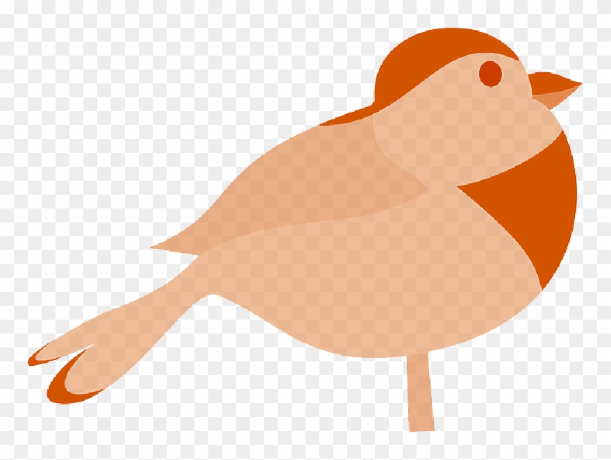 Robin Bird Silhouette - Bird Clip Art - Png Download