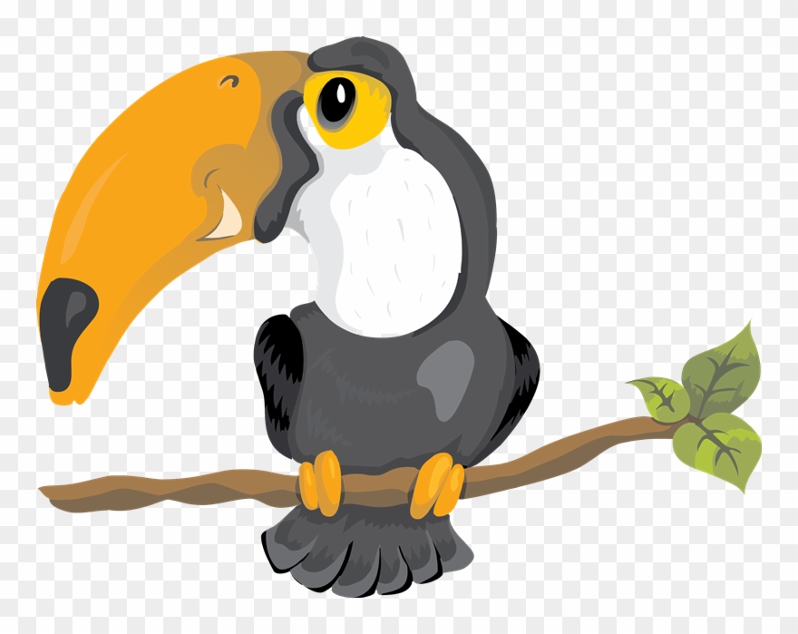 Toucanet Clipart Vertebrate - Tropical Toucan Tile Coaster - Png Download