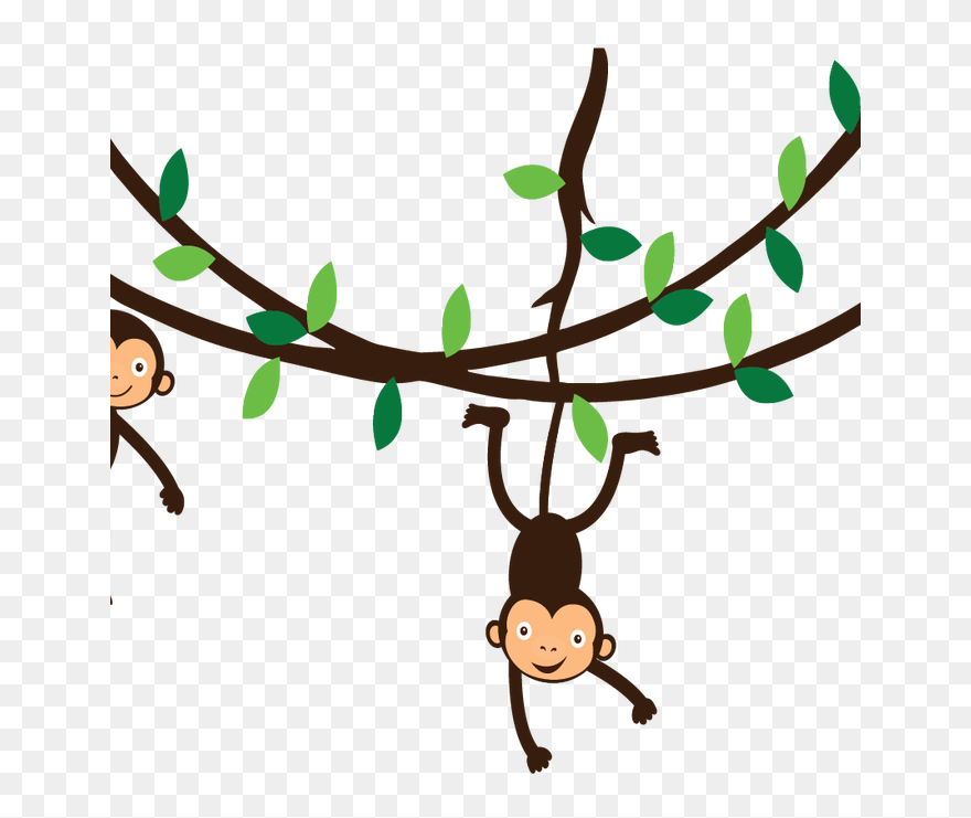 Vine Clipart Monkey Pencil And In Color Vine Clipart - Spider Monkey Clip Art - Png Download