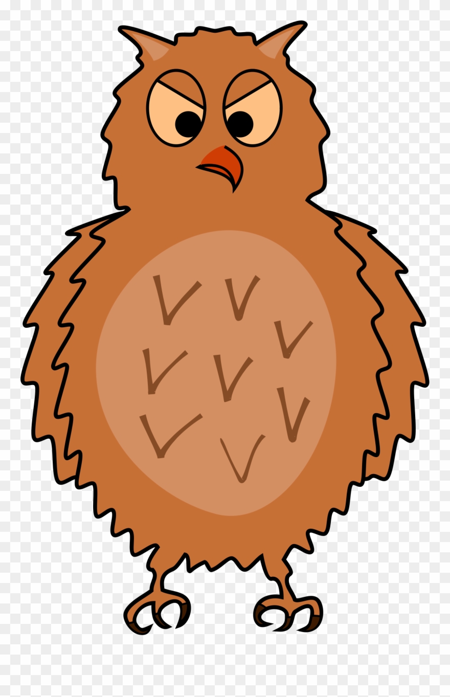 All Photo Png Clipart - Enraged Owl Front View, Spread Wings Transparent Png