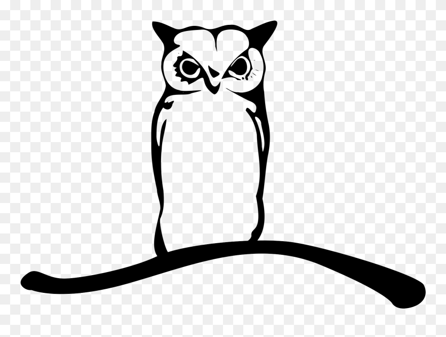 Owl Free Stock Photo Illustration Of An Owl On A Branch - Burung Hantu Png Clipart