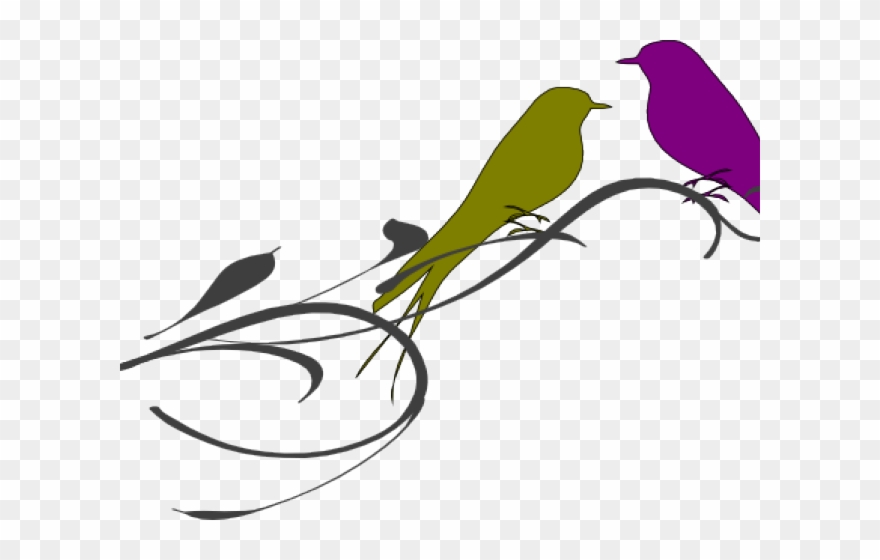 Love Birds Clipart Owl - Clip Art - Png Download