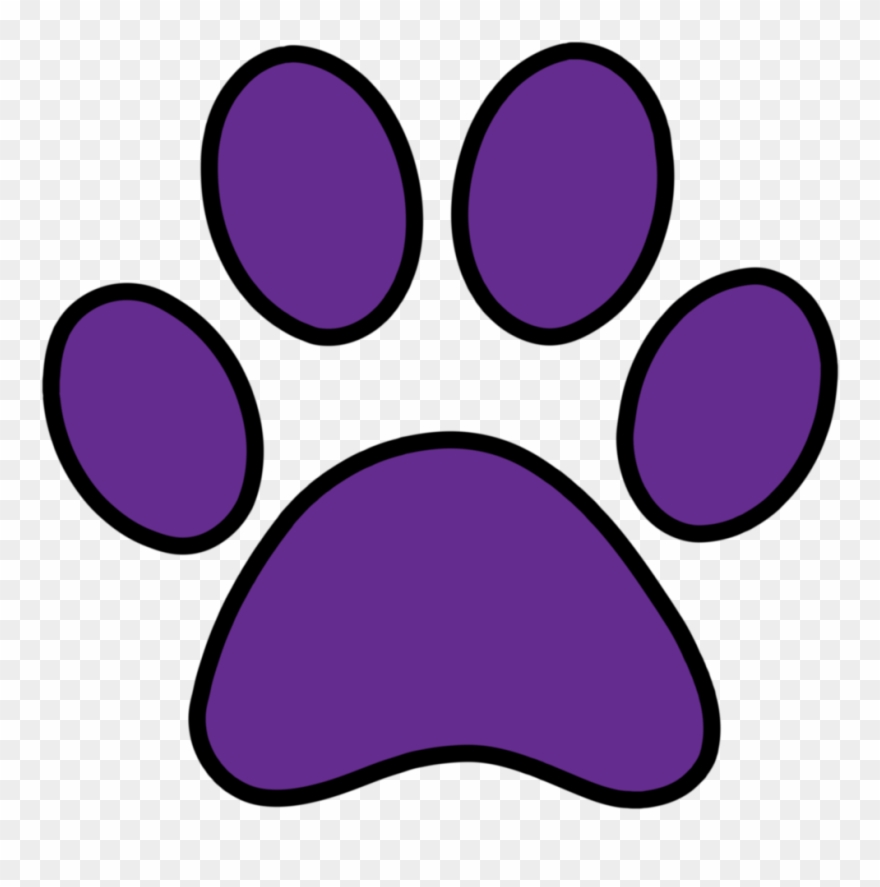 Fundraiser Clipart Meet And Greet - Purple Paw Prints Png Transparent Png