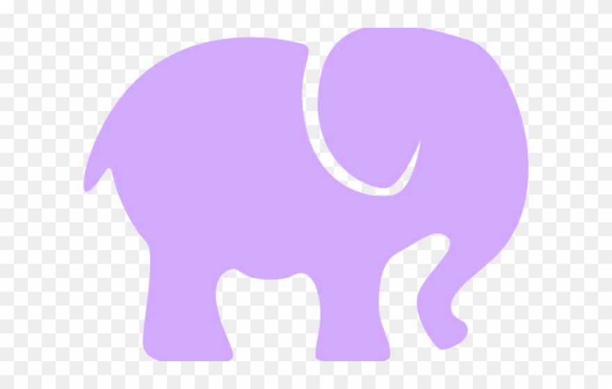 Lavender Clipart Elephant - Indian Elephant - Png Download