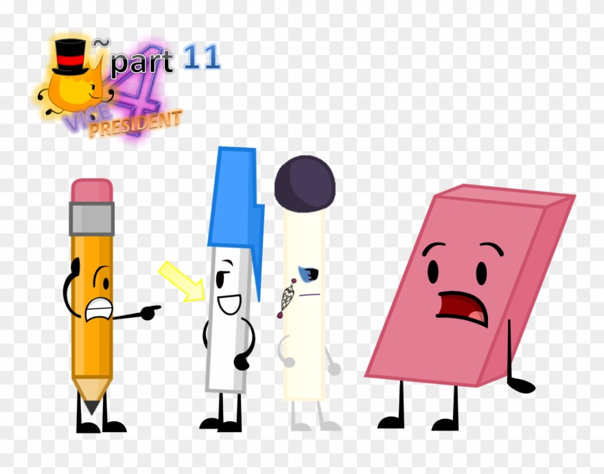Spoon Clipart Bfdi - Bfdi Eraser And Match - Png Download