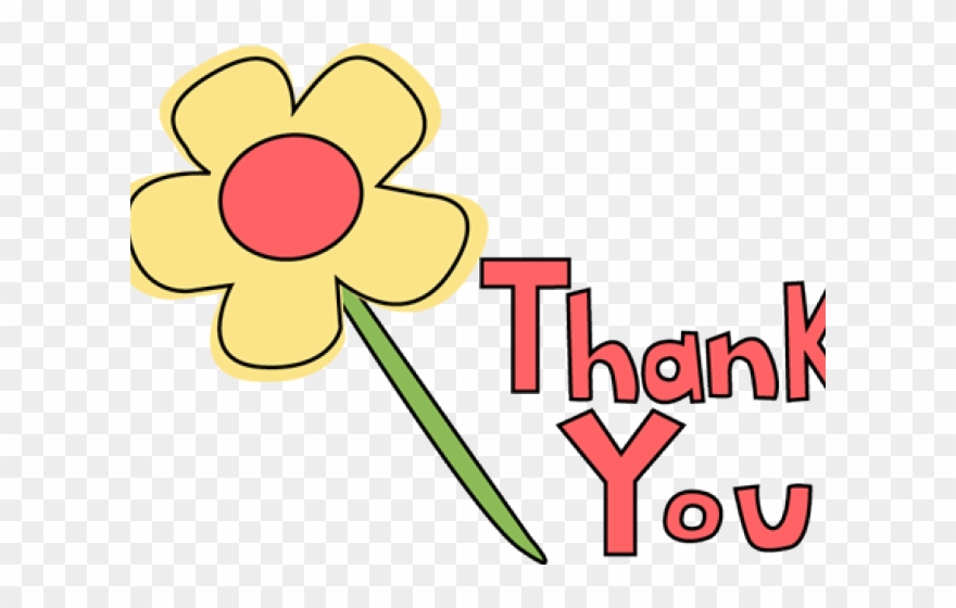 Thank You Clipart Banner - Thank You Flowers Clipart - Png Download