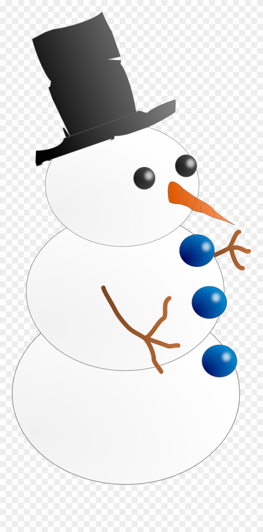 Animated Mooning Snowman Clipart