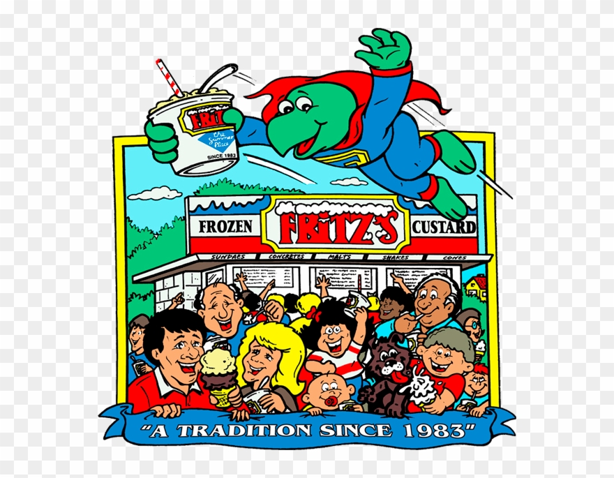 Thank You For Visiting Fritz's Frozen Custard's Website - Cartoon Clipart