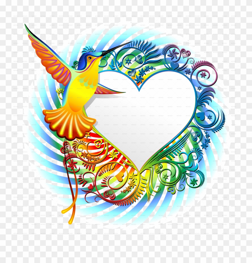 Png Royalty Free Exotic Designs By Bluedarkat Graphicriver - Colibri Vector Clipart