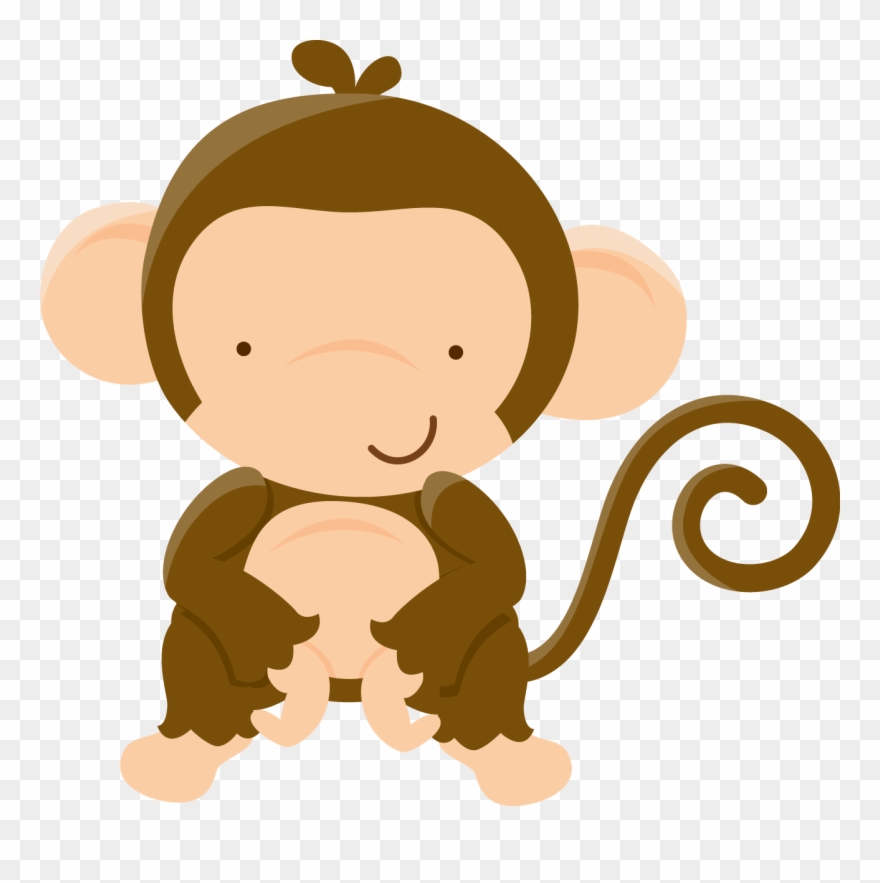 Ch - B *✿* - 1st Birthday Monkey Personalized Bib Clipart