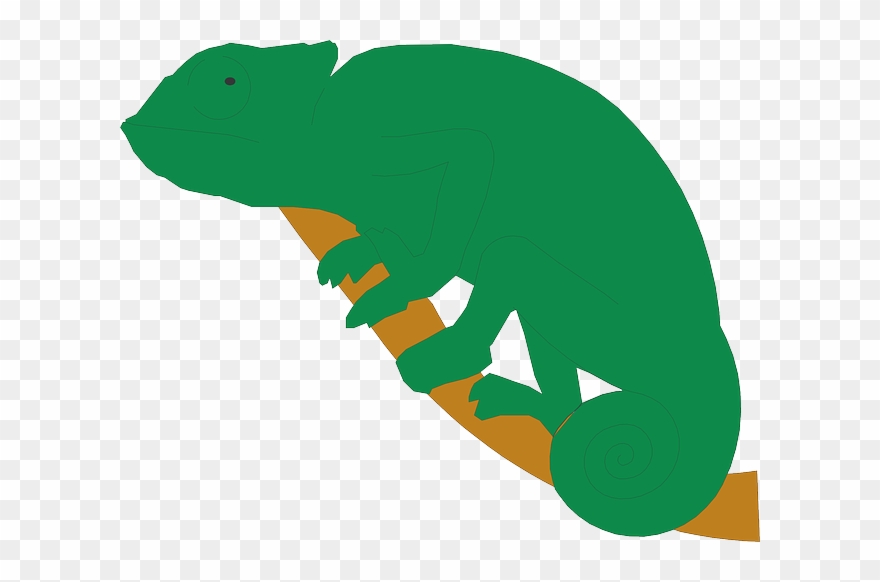 Chameleon Clipart Rainforest Animal - Chameleon Clipart - Png Download