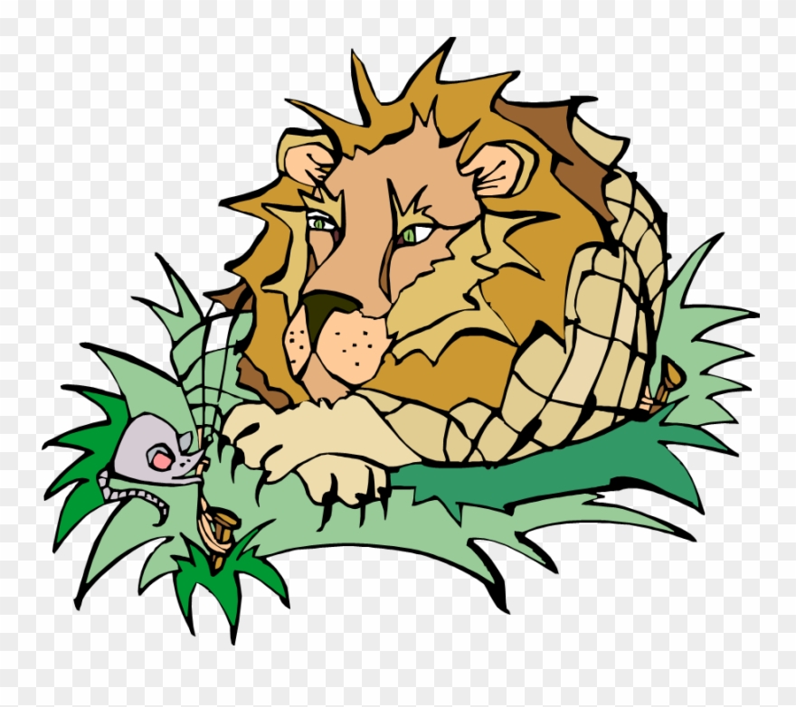 Let's - Lion And The Mouse Clipart