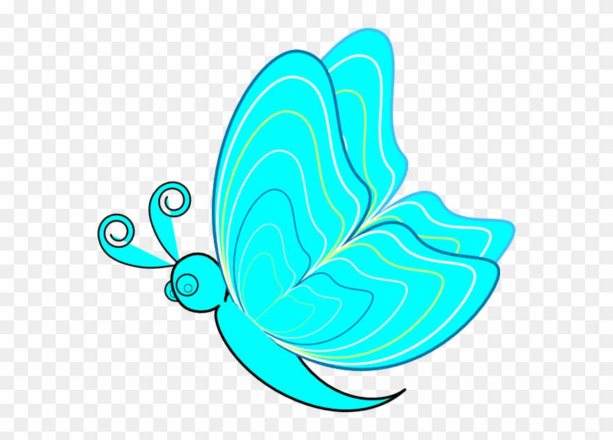 Cartoon - Free Cartoon Butterfly Clip Art - Png Download