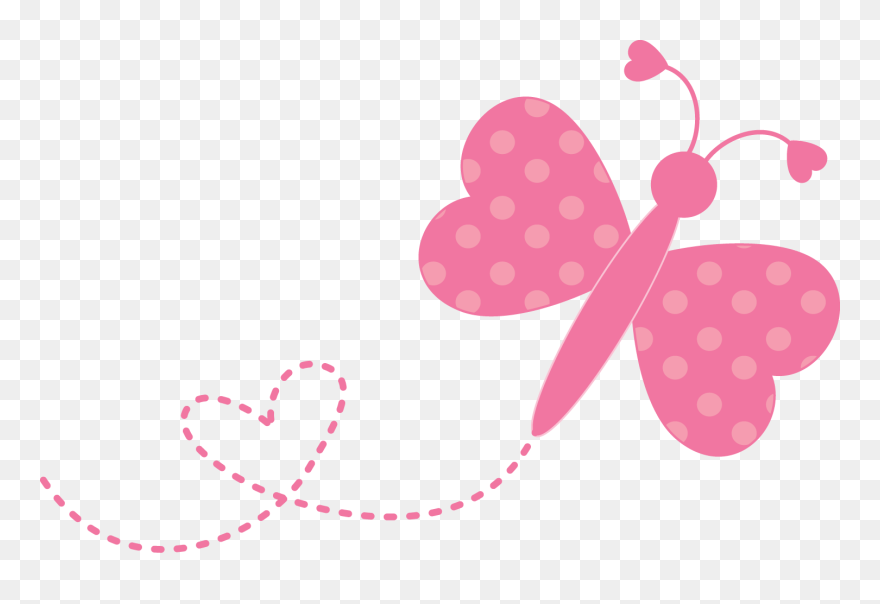 Butterfly Clipart Polka Dot - Cute Butterflies Png Transparent Png