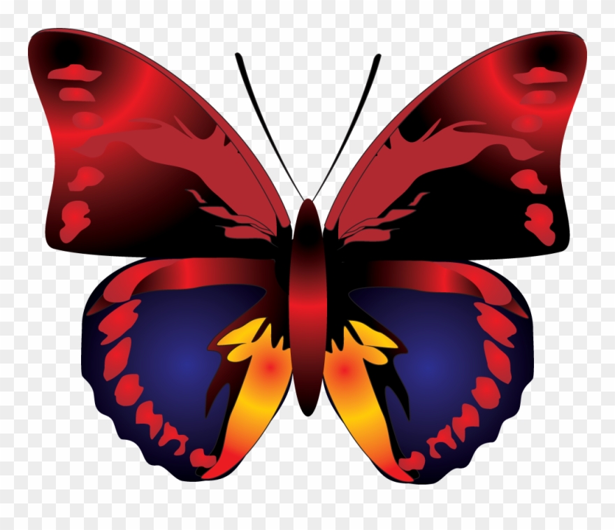 Butterfly Png Image - Red Butterfly Clip Art Transparent Png