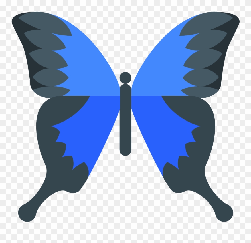 It Is An Insect Called A Butterfly - Butterfly Icon Emoji Emoticon Clipart