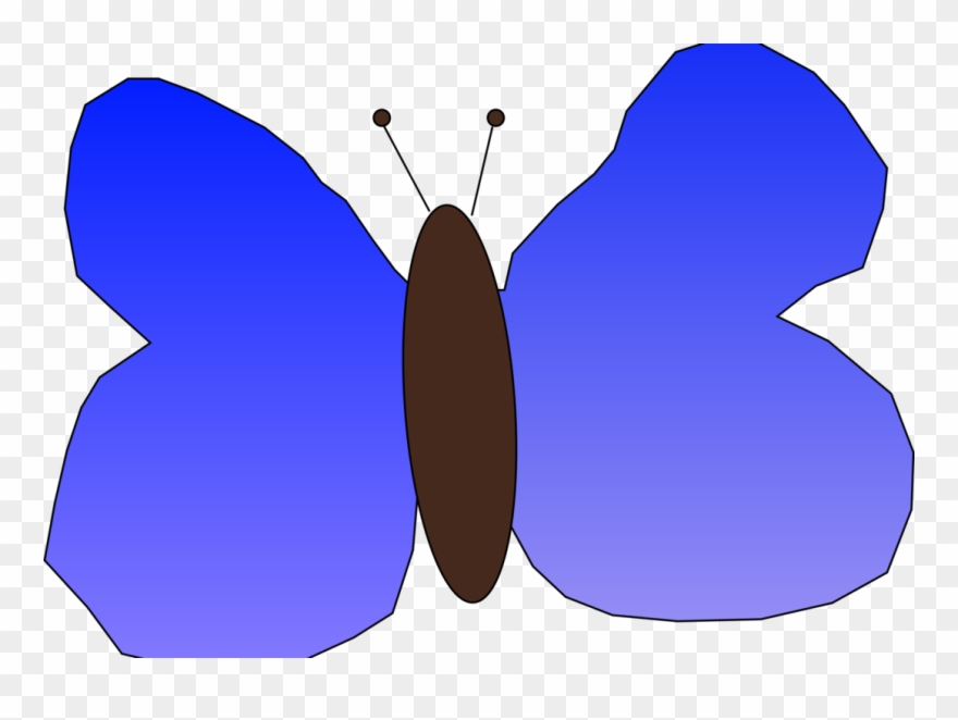Free Decor-16 Free Pappilon - Simple Cartoon Butterfly Clipart