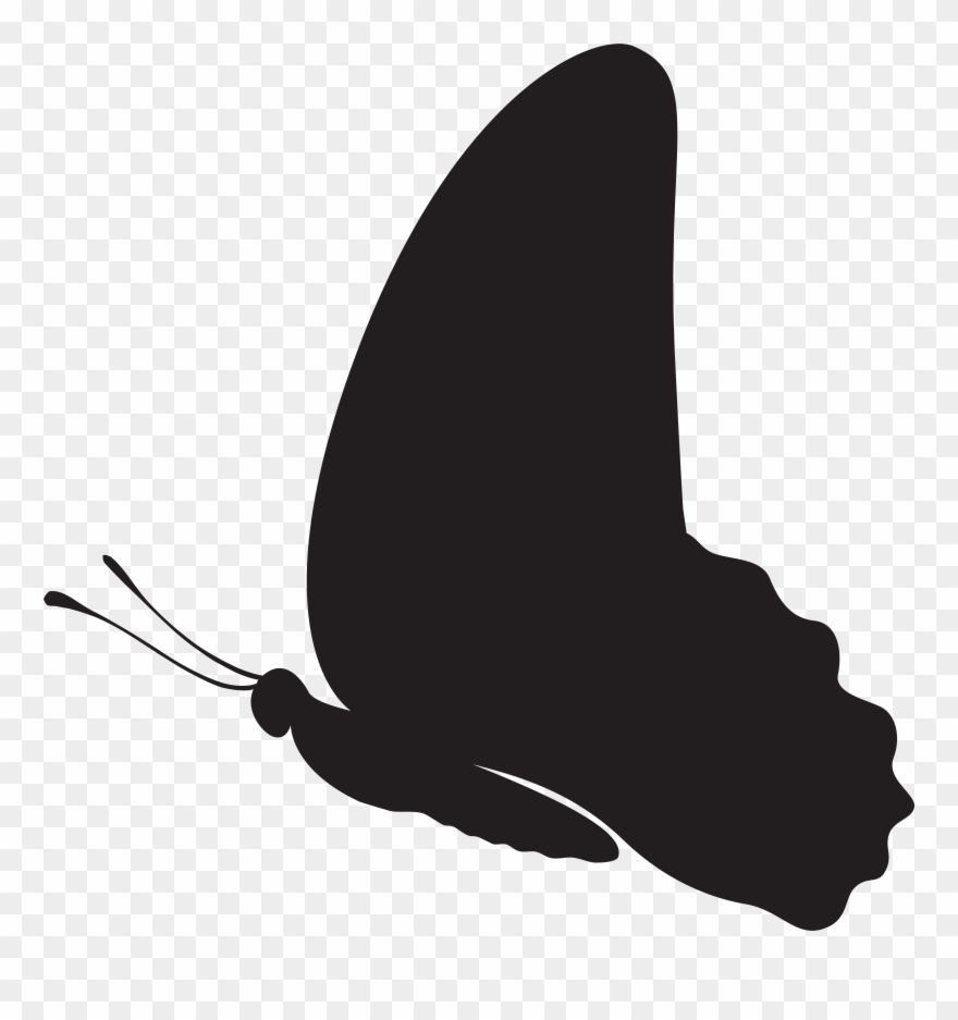 Butterfly Clip Art Silhouette - Png Download
