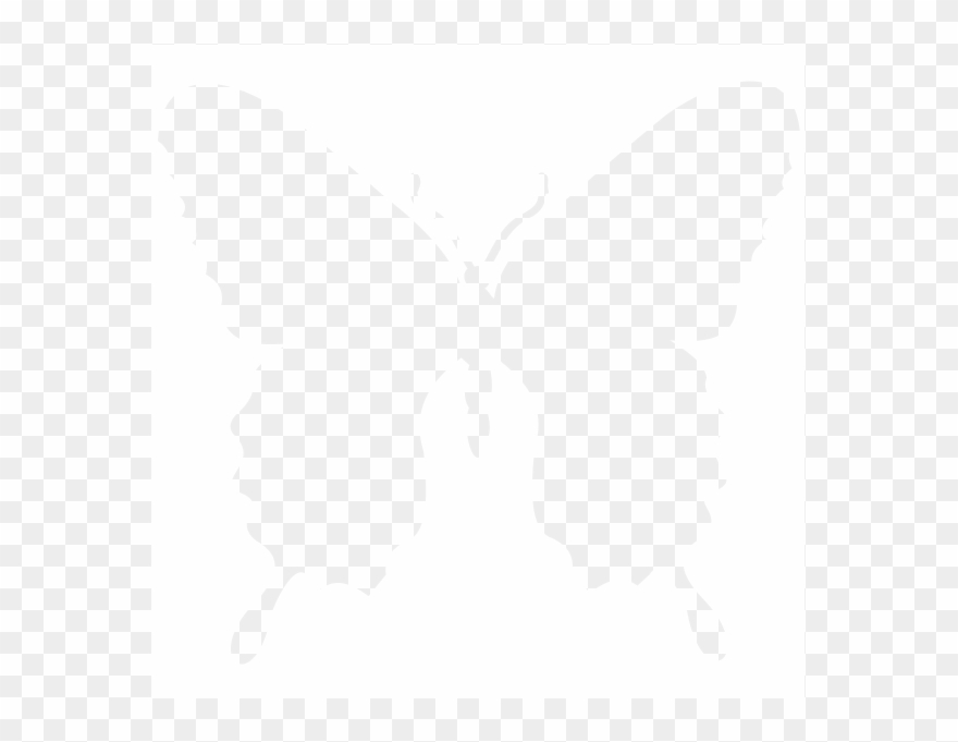 Strijkapplicatie Vlinder V - Transparent Butterfly Clipart