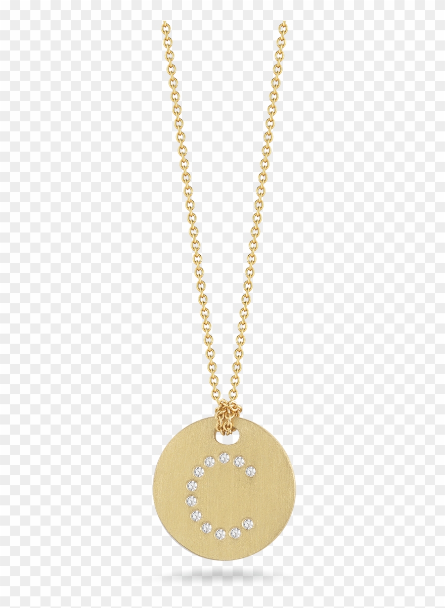 Yükle 18 K Italian Gold Disc Pendant Is Inscribed With - Necklace Clipart