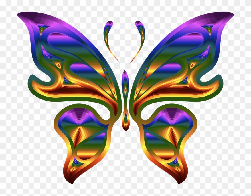 Medium Image - Colorful Butterfly Clipart