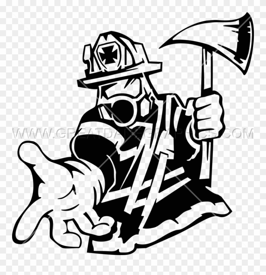 Clipart Resolution 825*831 - Firefighter Man Silhouette - Png Download