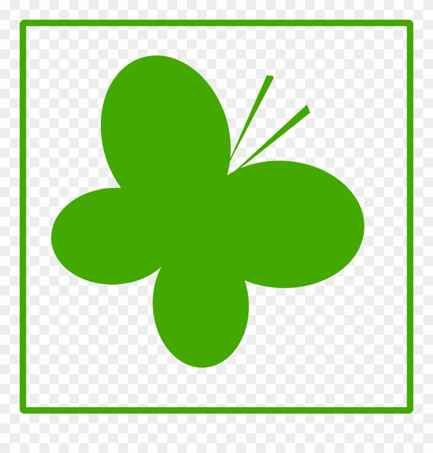 Green Butterfly Clipart 101 Clip Art - Butterfly Simple Clip Art - Png Download