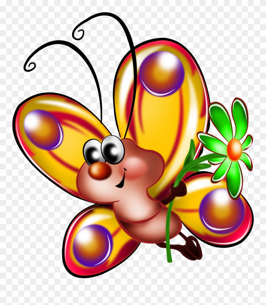 0 10c8ce 1b7a6f31 Orig Butterfly Clip Art, Cute Butterfly, - Бабочки Детские Png Transparent Png